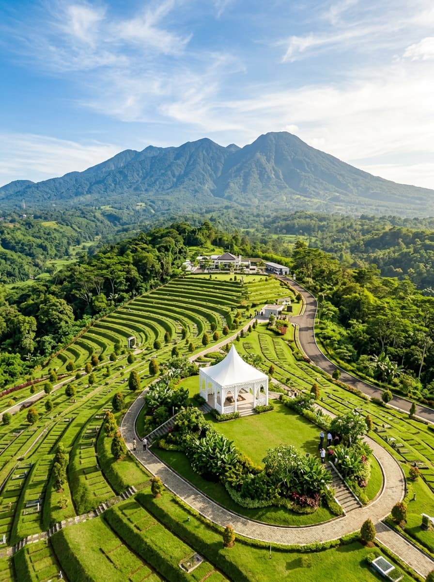 Lanskap Pemakaman Muslim Nirmala Memorial Park Sentul